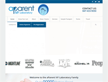 Tablet Screenshot of aparentivf.com